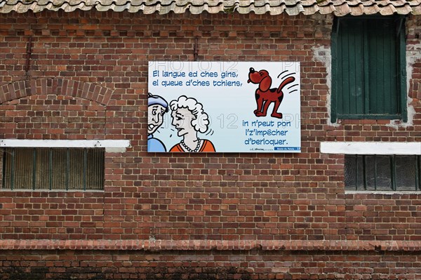 Poster campaign with the Picard dialect of Ch'tis