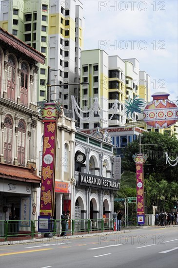 Buildings along Serangoon Road in the Indian district