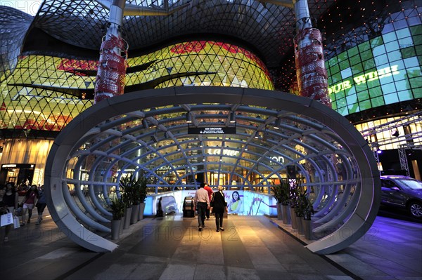Entrance to the MRT train in front of the Ion Orchard shopping centre