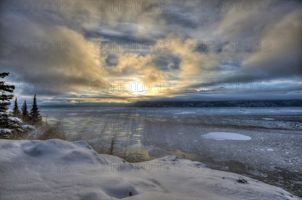 Winter solstice at Turnagain Arm
