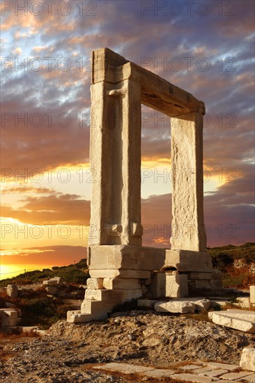 Doorway of the ruins of the Temple of Apollo