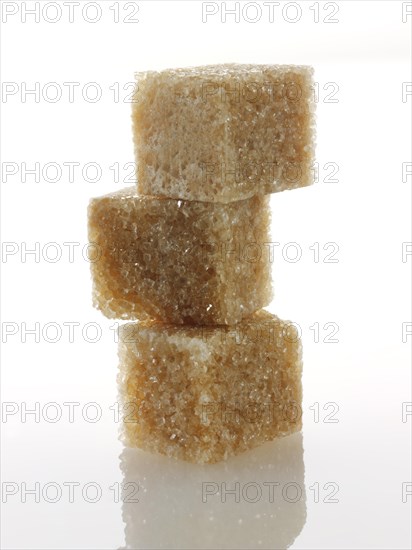 Brown Demerara sugar cubes