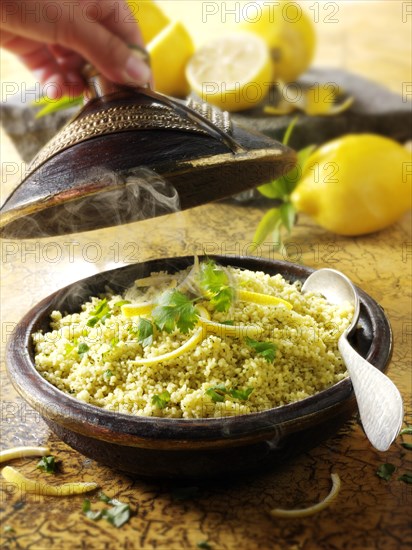Lemon and coriander couscous