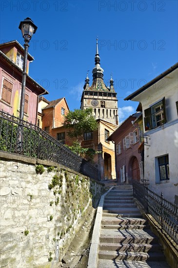 Medieval clock tower and gate of Sighisoara