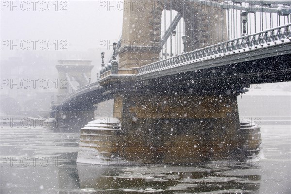 South side of the Szechenyi Lanchid Chain Bridge