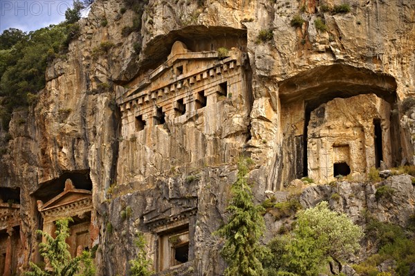 The Hellenistic temple fronted Tombs of Kaunos