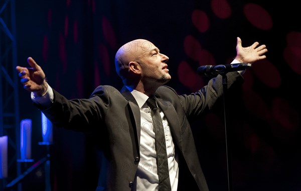 Der Graf' singer of 'Unheilig' performing live at a concert in Aschheim