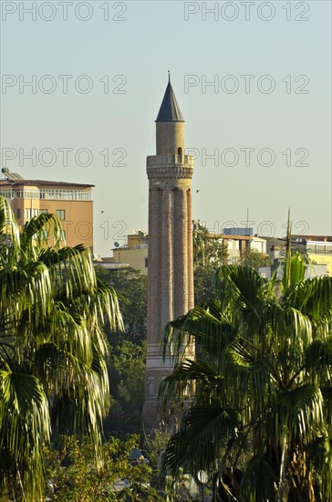 View of the Antalya Ulu Camii or Yivli Minare Camii mosque in Antalya