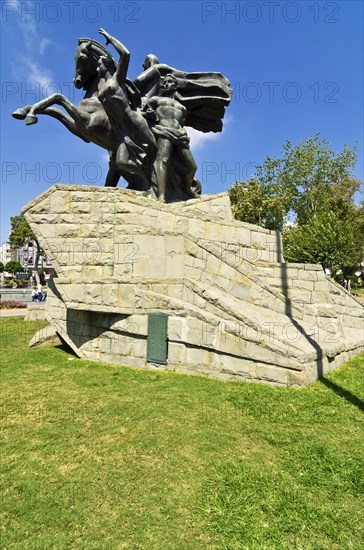 Republic Square with a statue of Kemal Ataturk