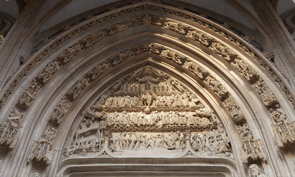 Tympanum on the portal the Church of Saint-Maclou