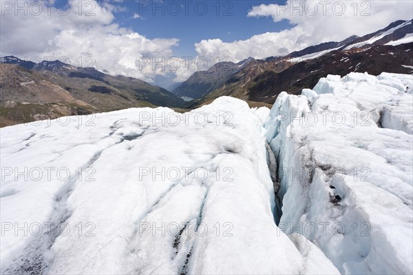 View of Zufallferner glacier