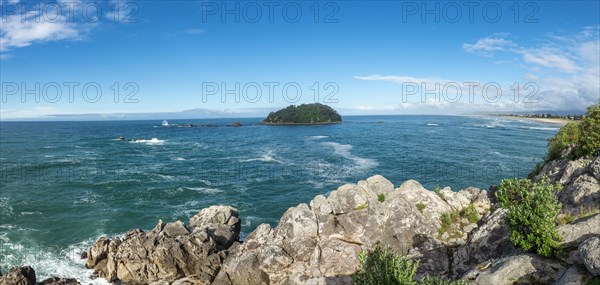 View of Motiti Island from Moturiki Peninsula