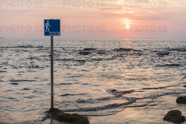 Sunset at sea