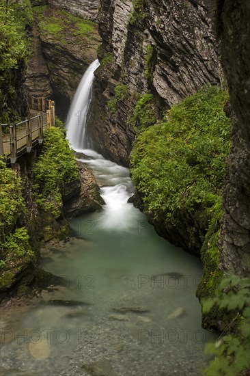 Thur Waterfall near Wildhaus in Toggenburg