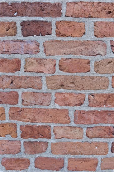 Wall made of red bricks