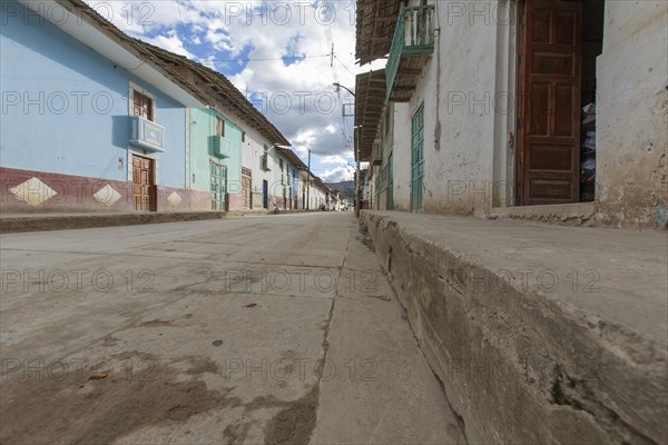Colorful colonial-style houses