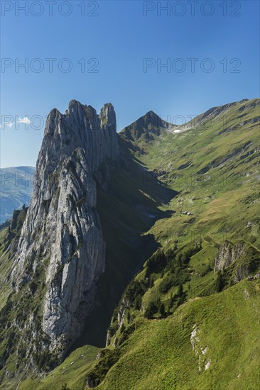 View over the Alpstein Range with the Kreuzberge Mountains
