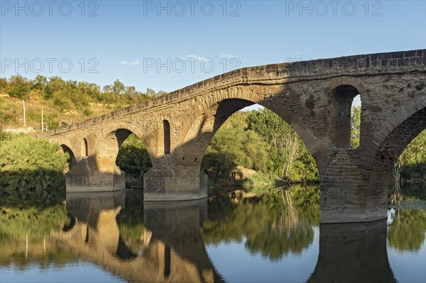 Romanesque bridge over Arga river