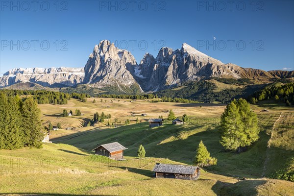Alpine huts on the Seiser Alm