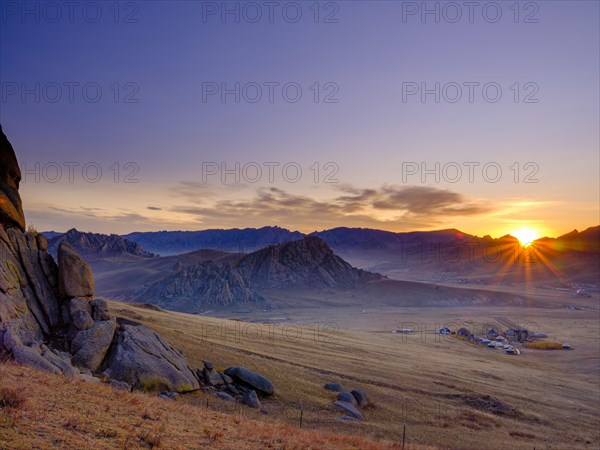Sunrise in Gorchi Terelj National Park