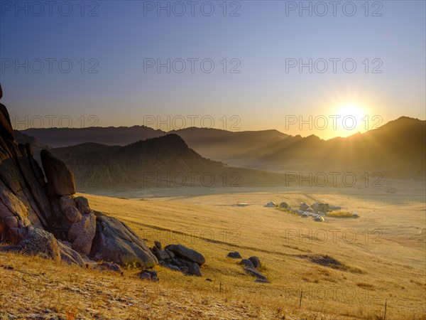 Sunrise in Gorchi Terelj National Park