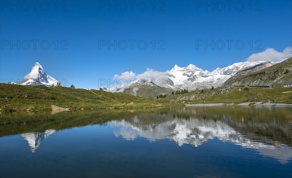 Matterhorn reflected in Lake Leisee