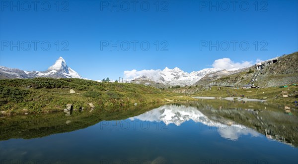 Matterhorn reflected in Lake Leisee