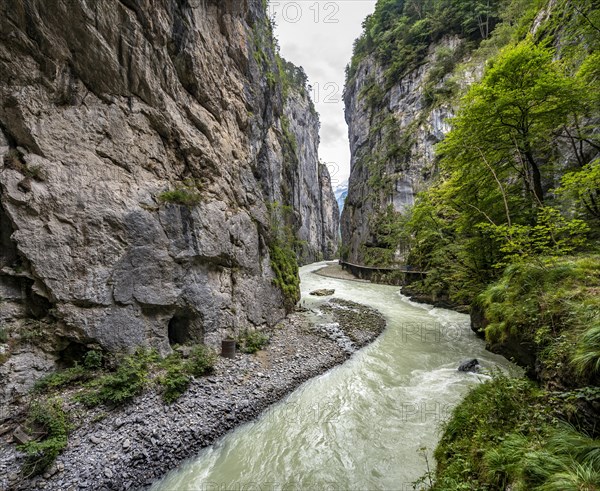 Aare Gorge at Haslital valley or Hasli Valley
