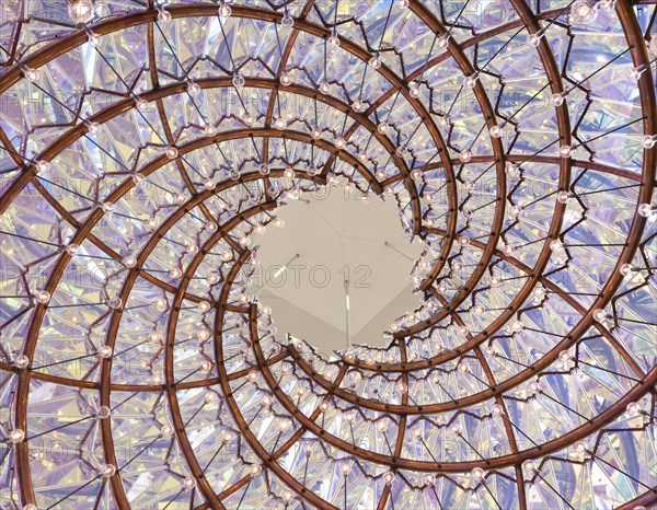 Glass chandelier