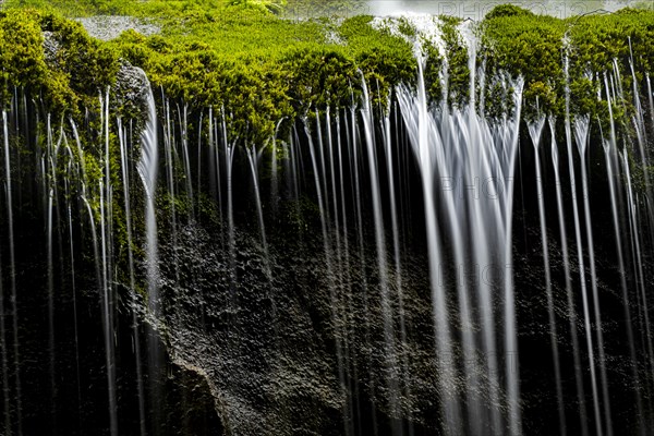 Small waterfall with moss