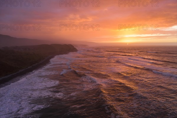 Evening mood on the coast of Kahurangi National Park