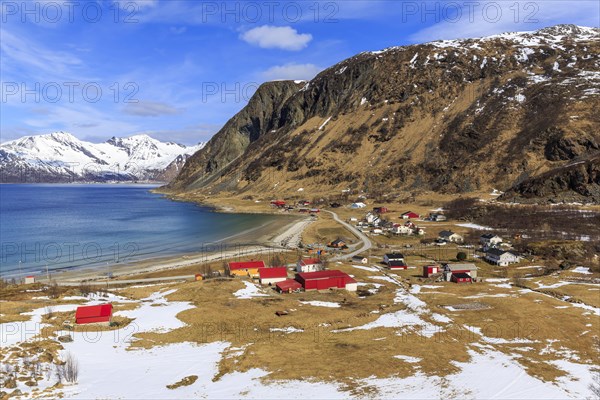 Village view of Grotfjord at Grotfjord Fjord