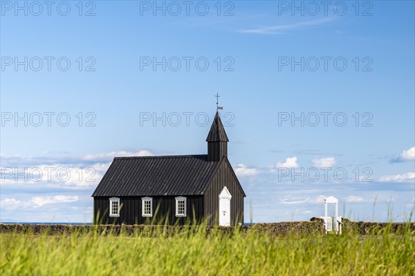 Black wooden church