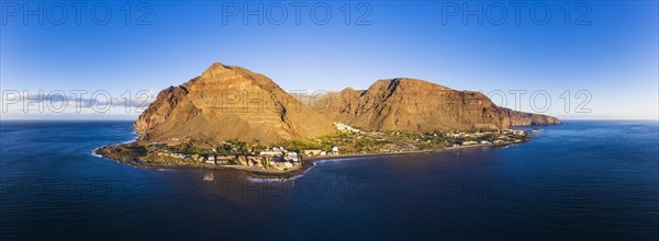 Panorama of Valle Gran Rey with La Playa and Vueltas