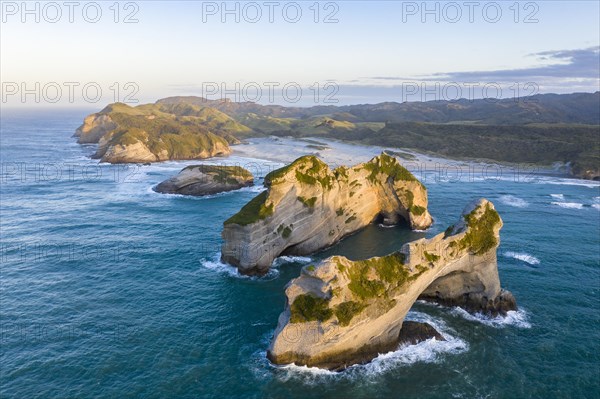 Rock island on Wharariki beach