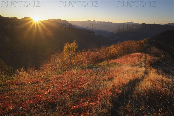 Sunset Albanian Alps