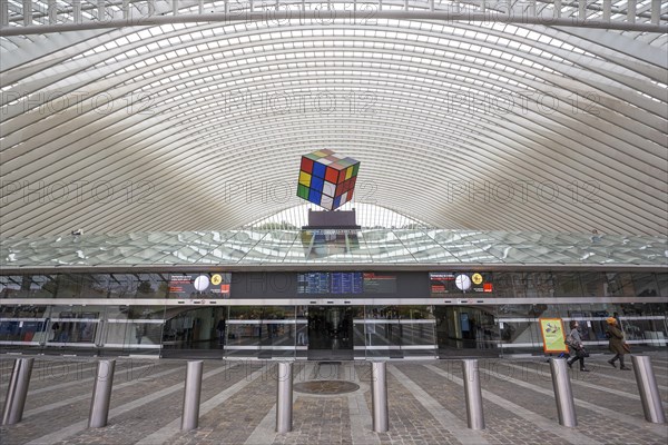 Exterior view of Liege railway station
