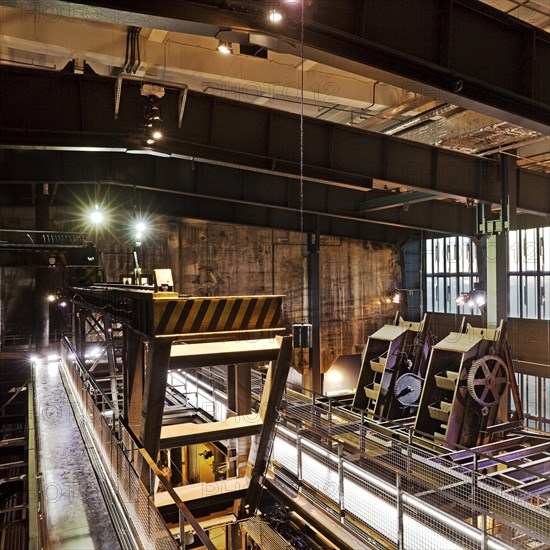 Interior view of the coal washing plant