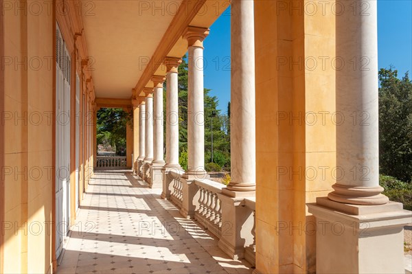Colonnade of the Villa Aurelienne in the Aurelien Park