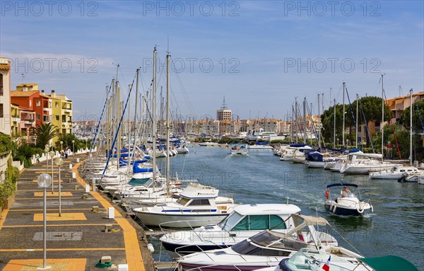 Promenade with marina