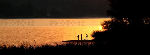 Angler in the dawn