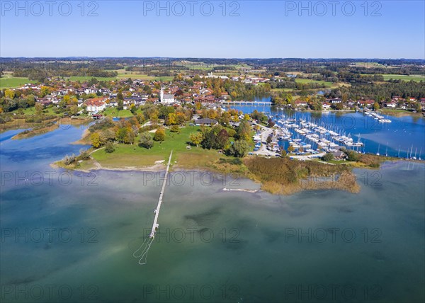 Seebruck with lido and marina