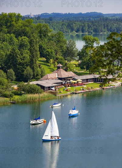 Sailboats and lido
