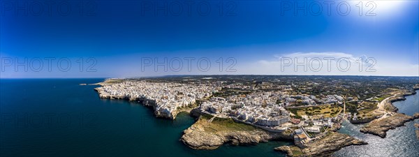 Aerial view of Polignano a Mare