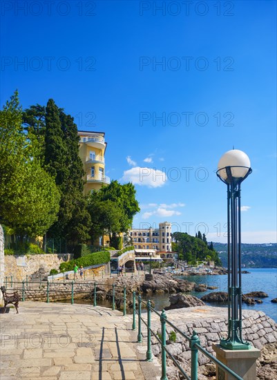 Seaside promenade Lungomare with hotels