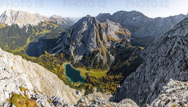 View of Seebensee from Ehrwalder Sonnenspitze