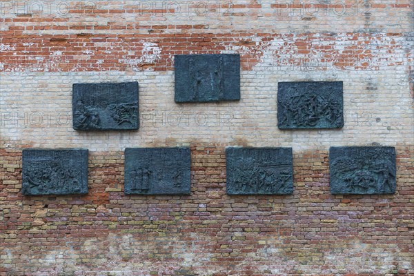 Memorial plaques to Venice victims of the Holocaust by Arbit Blatas