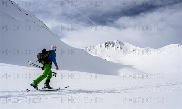 Ski tourers in the snow