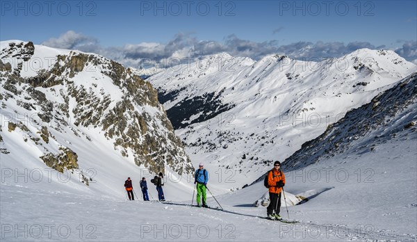 Group of ski tourers