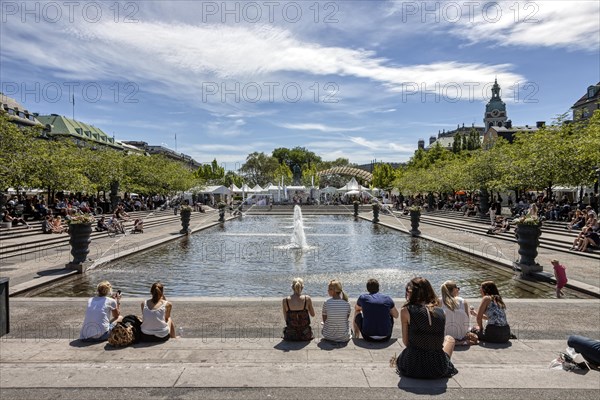 Kungstraedgarden in summer